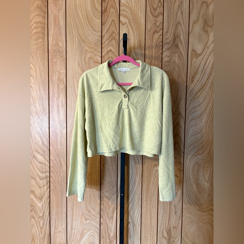 HYFVE Cropped Polo Top Size Small